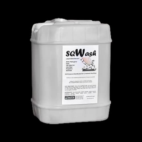 sQWash liquid disinfectant container